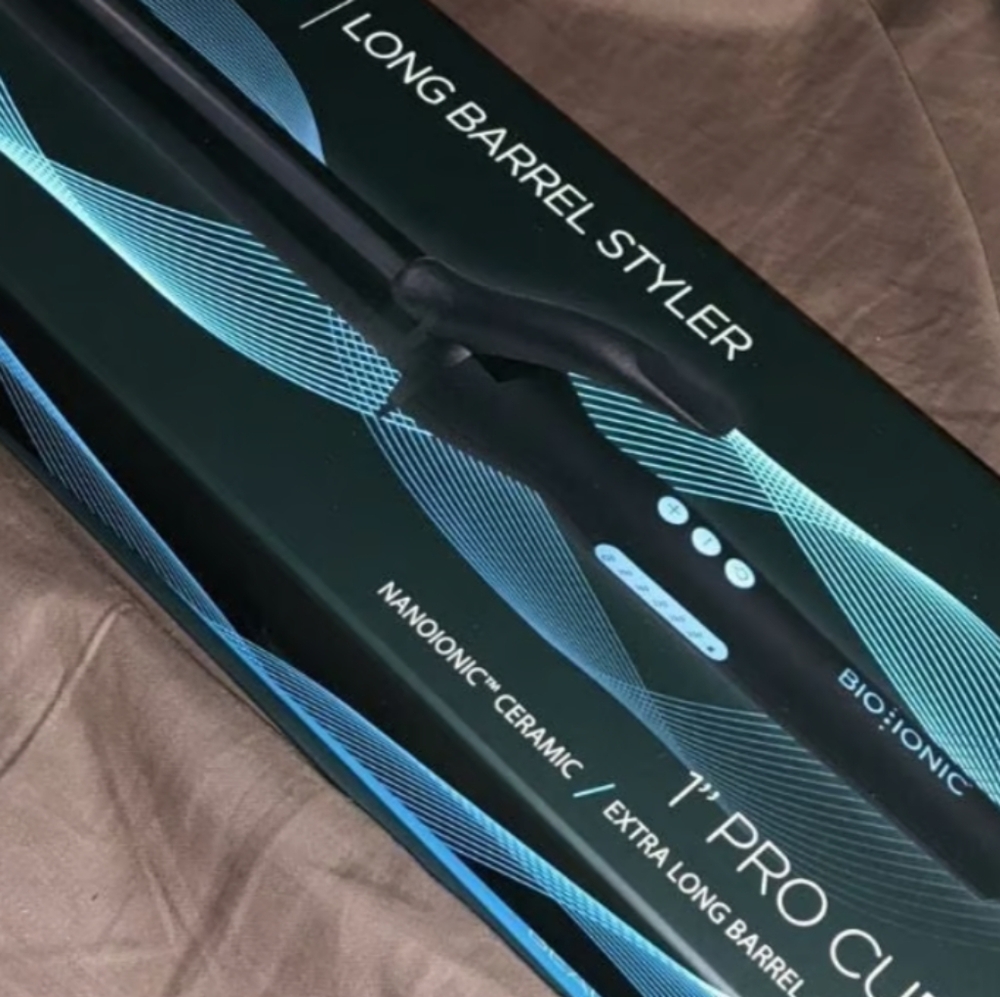 Bio ionic professional curling iron 1 inch long barrel
